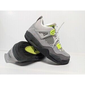 Size 5.5Y - Nike Air Jordan 4 Retro SE GS Neon 95 Kids Shoes CT5343-007 Wms Sz 7